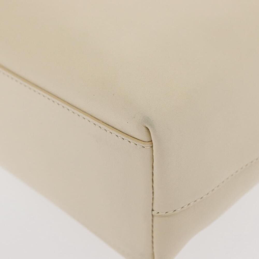 PRADA Hand Bag Leather White Auth 156869 - Picture 16 of 16